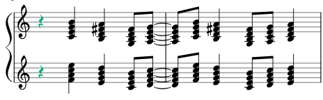 Samba-Jazz_Woman_riff-as-7th-chords_two-treble-staves_P4th-lower.png